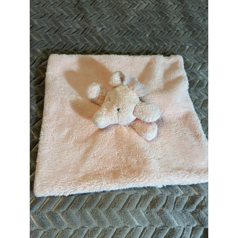 Mud Pie Pink Elephant Lovey Security Blanket